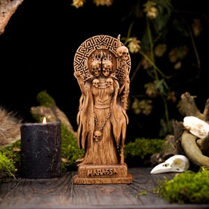 Estátua de Marassa Jumeaux, figura dos Gêmeos Divinos, estátua de Loa da Divindade, estátua de Vodu, estatueta de vodu, vodu haitiano, estátua de madeira personalizada
