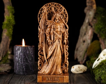 Belial statue, Demon figure, Demon Belial Occult decor, Satanic statue, Belial demon statue, Custom pagan statue