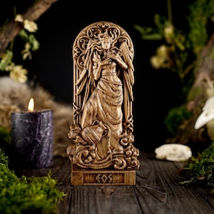 Goddess Eos statue, wooden greek goddess statue, greek gods pantheon, greek mythology, carved goddess statue, Eos greek goddess