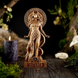Asteria greek statue, Greek goddess statue, greek gods pantheon, greek mythology, carved goddess statue, Asteria greek goddess