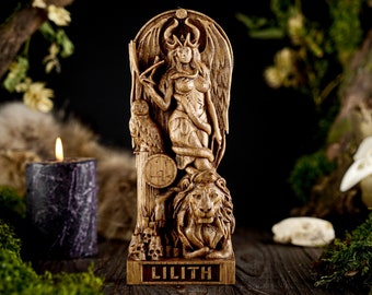Lilith Sumerian statue, innana statue, wicca statue, witch altar, pagan altar, lilith altar