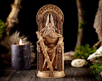 Wooden Rod Statue, Slavic God figurine, Slavic mythology, Rod statue, Wooden Slavic Statue, Custom Gods statues, Pagan Statues