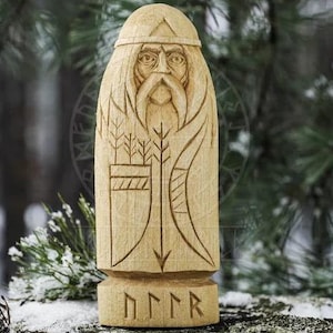Ullr Norse God statue, viking statue, pagans, norse paganism, norse pantheon, allfather, hand carved statue, viking gift, custom statue