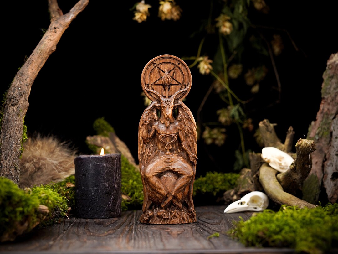 Baphomet Occult Statue, Baphomet Gnostic Figure, European Occultism ...