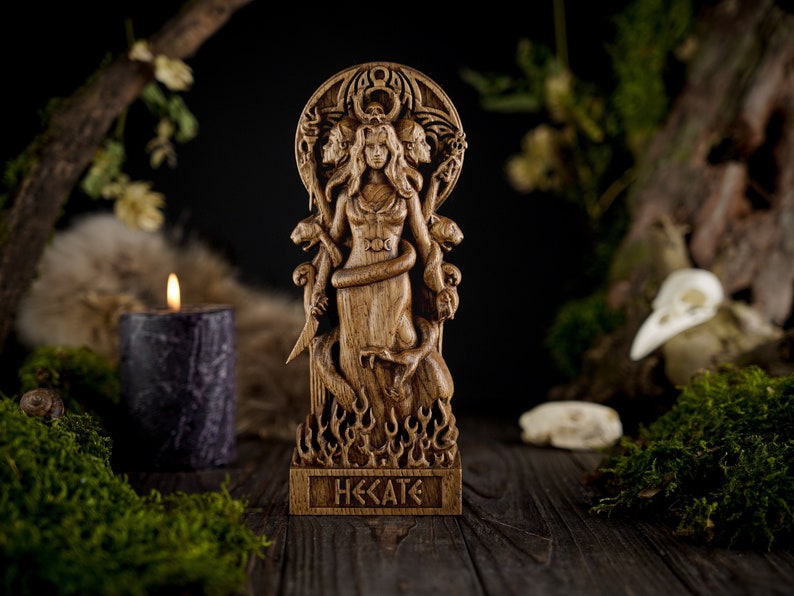 Hecate goddess statue