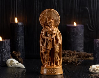 Thor, dio norreno, statua vichinga di Thor, statua vichinga, paganesimo norreno, pantheon norreno, statua intagliata a mano, regalo vichingo, statua personalizzata