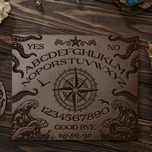 Ouija Board Sealife, Ouija Board with Planchette, Occult Witchcraft Spirit, Spirit board, Halloween gift, Talking board, Witch Board