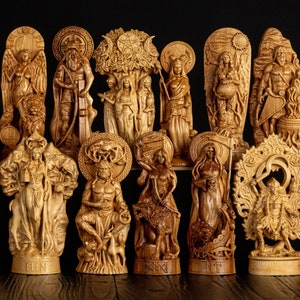 CUSTOM GOD statue, custom made figurine, norse gods statues, celtic gods, hindu gods, wiccan statues, european occultism statues