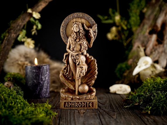 Aphrodite Greek statue, Aphrodite Goddess, greek gods pantheon, greek mythology, carved goddess statue, Aphrodite greek goddess