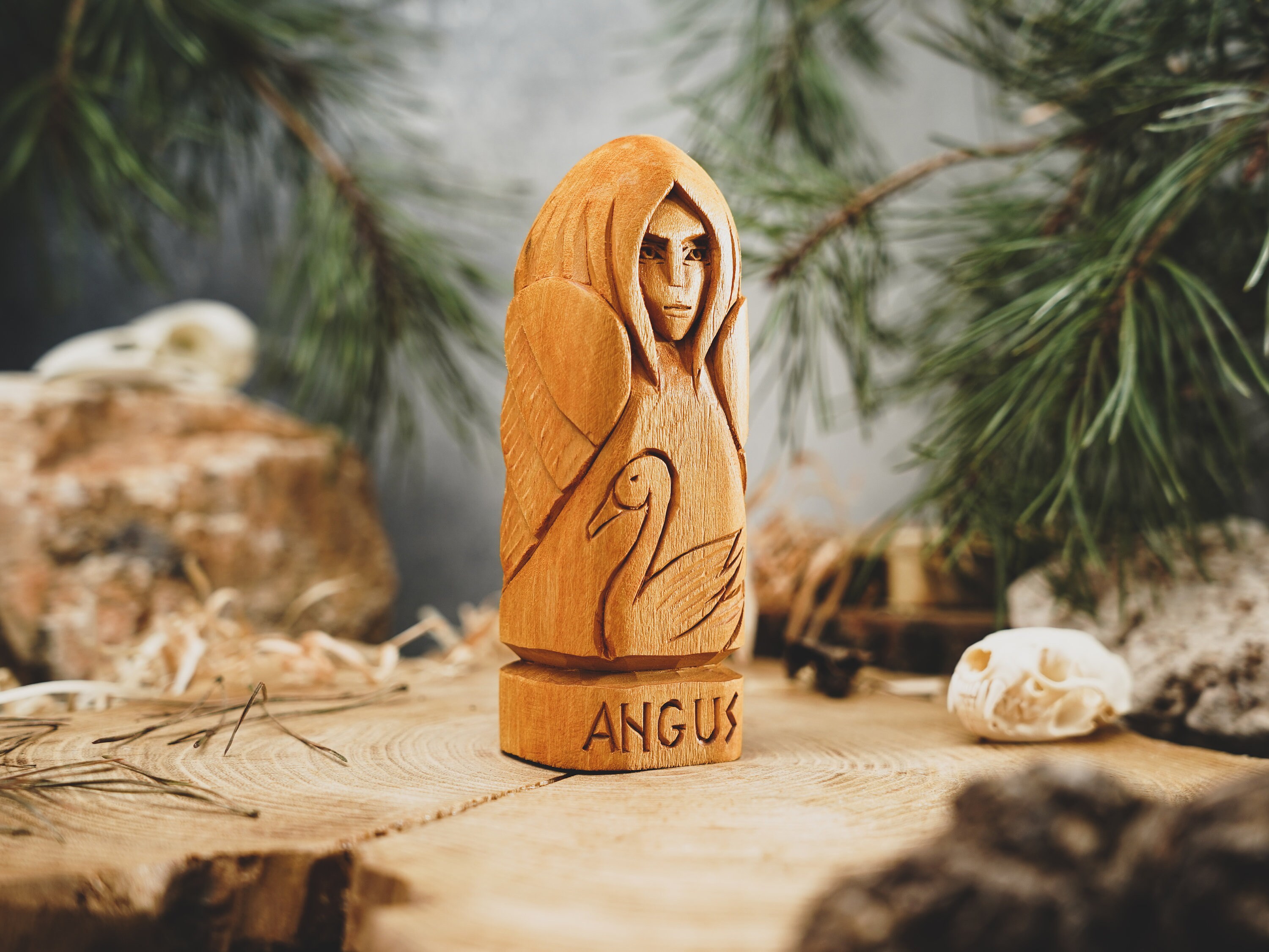 ANGUS God Statue, Celtic Mythology, Celtic Statue, Pagans, Paganism ...