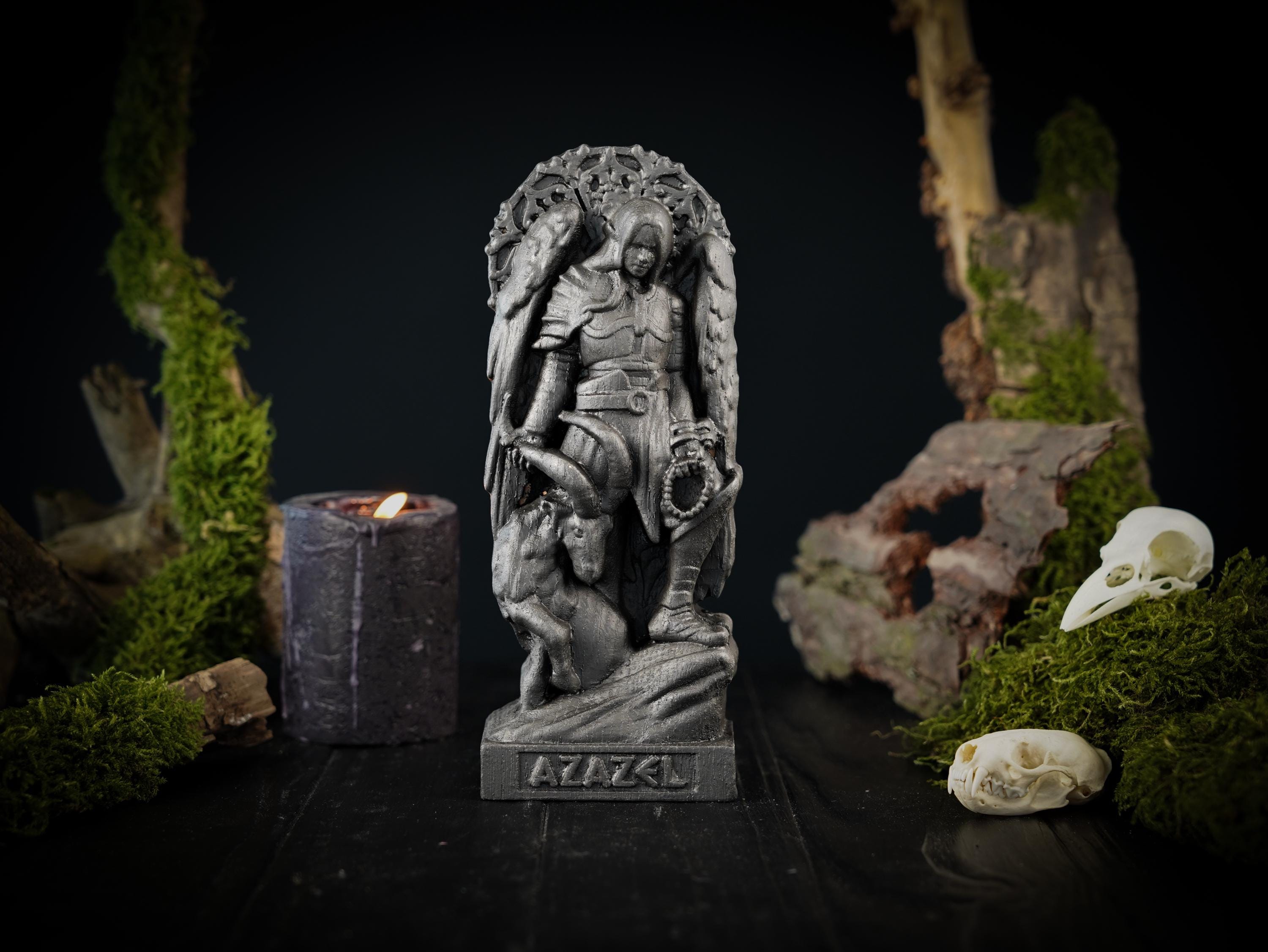 Black Azazel Statue, Azazel Goetia Demon, Goetia Azazel, Fallen Angel ...