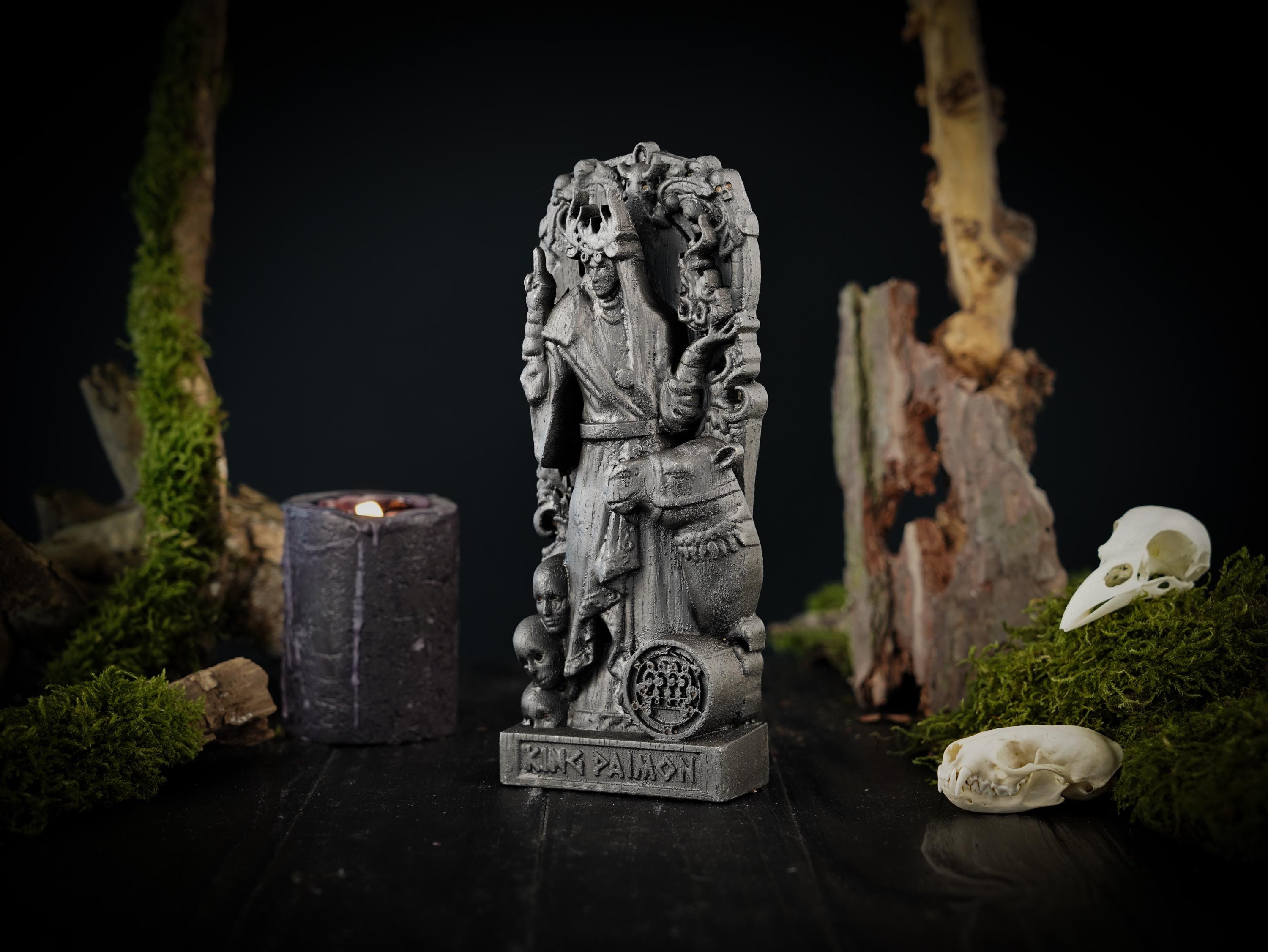 ブラックパイモンキング像、ゴエティアキング像、パイモンゴエティア