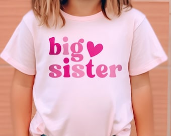 Big Sister Announcement Shirt: Toddler Pregnancy Reveal Gift for Big Sis