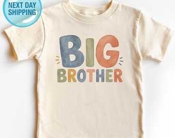 Big Brother Kids Shirt, Cute New Big Brother Toddler Tee
