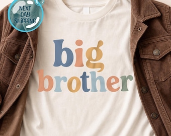 Big Brother T Shirt, Big Bro T Shirt, Brother To Be Shirt, Pregnancy Announcement Shirt, Big Brother Tee, Sibling T-Shirt, Cute Boy Shirts