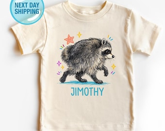 Kids Jimothy Shirt, On My Way To Cause Chaos Shirt, Funny Jimothy Raccoon Shirt, Funny Boys Raccoon Shirt