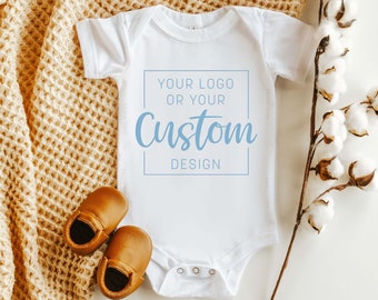 Custom Baby Bodysuits, Your Design or Logo Printed Directly Onto a Bodysuit, Custom Design Toddler Shirt, Custom Text Printed Kids Outfit