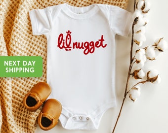 Lil Nugget Onesie®, Cute Kids Shirts, Pregnancy Announcement, Baby Shower Gift, Baby Announcement, Vintage Kids, Cute Toddler