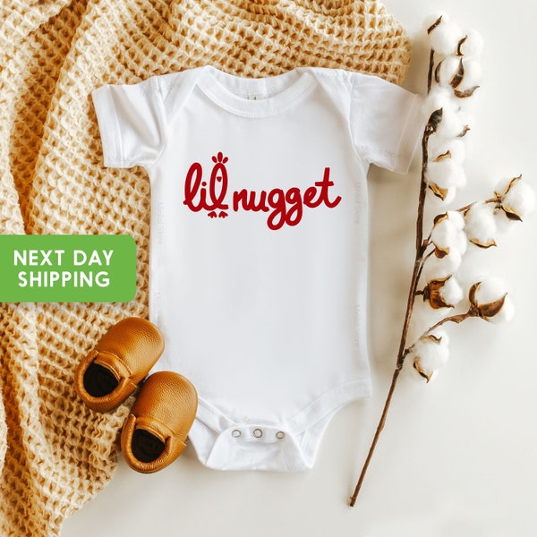 Lil Nugget Onesie®, Cute Kids Shirts, Pregnancy Announcement, Baby Shower Gift, Baby Announcement, Vintage Kids, Cute Toddler