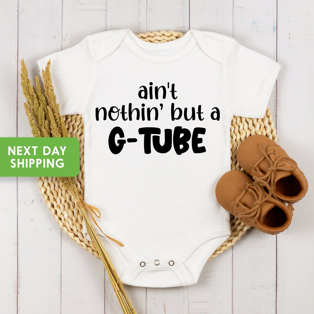 Gangsta Gtube Onesie® Gtube Onesie® Preemie Baby Onesie® Gtube