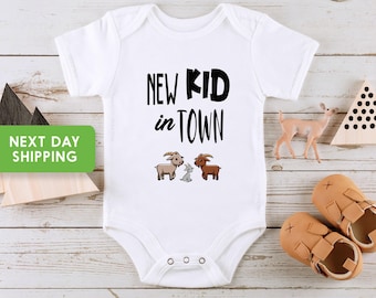 Tutina per neonati "Cute Farm Baby Onesie®", Tutina per capre "Goat Onesie®", Tutina per neonati, Regalo per Baby Shower, Tutina per annuncio di nascita