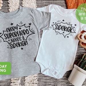 Big Brother Shirt, Superhero Shirt, Big Brother Announcement Shirt, Superhero Sidekick Shirt, Big Brother & Little Brother Siblingis Shirt