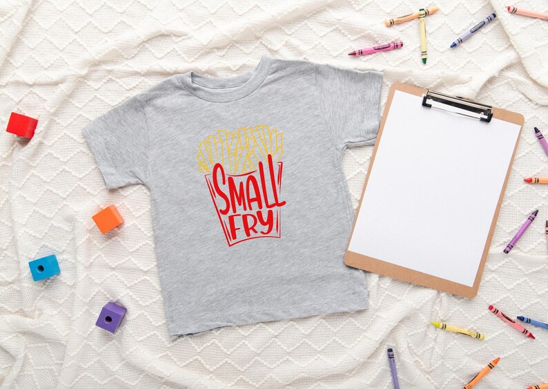 Cute "Small Fry" Baby Onesie® Funny Baby Onesie® Hipster Baby Onesie® Cute Baby Onesie® image 3