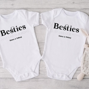 Personalized Girl Onesie®, Bestie Like Our Mommy Bodysuit, Best Friends Custom Onesie®, Matching Set Bodysuits