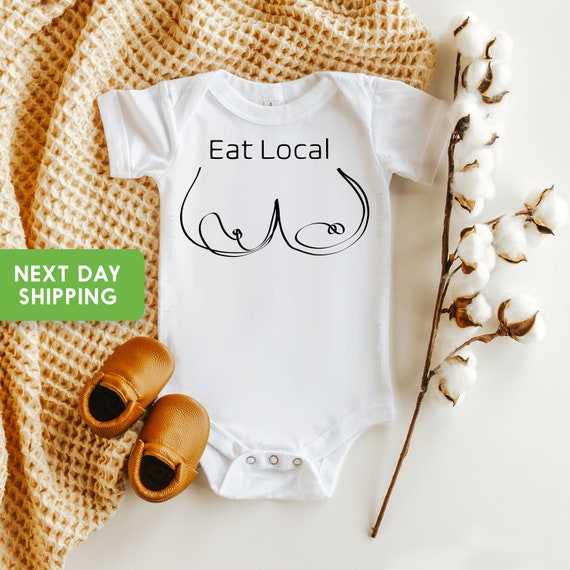Funny Eat Local Breastfeeding Onesie® Breastfed Baby Bodysuit, Unique  Breastfeeding Baby, Cute Baby Bodysuit -  Canada