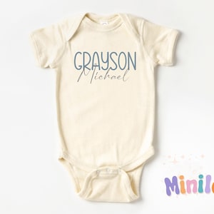 Personalized Name Baby Boy Onesie®, Personalized Boy Name Onesie®, Custom Baby Boy Name Onesie®, Newborn Custom Name Onesie®