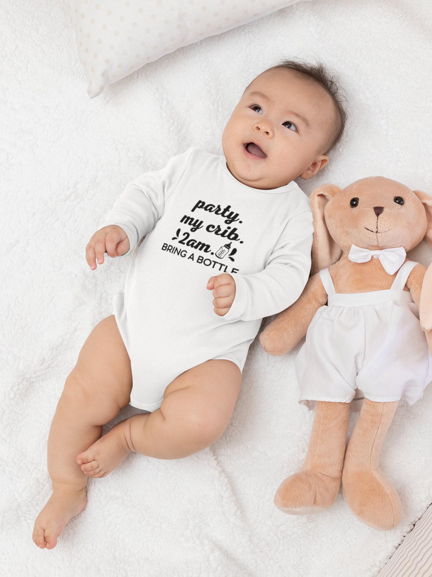 Toddler And Baby Bibs Burp Cloths Lets Party 200Am Bring Your Own Bottle Funny Humor My Room Cotton Items For Girl Boy Gifts Ad White Black Design Only