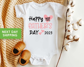 Our First Father’s Day Girl Onesie®, Cute Father’s Day Bodysuit , Father's Day Gift, I Love Daddy Onesie®
