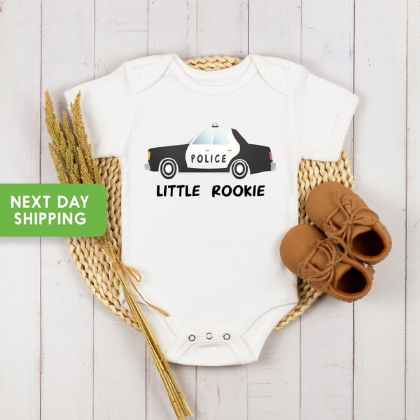 Rookie Onesie®, Little Rookie Police Onesie®, Baby Boy Clothes, Baby Shower Gift, Police Baby Bodysuit, Policeman Baby Bodysuit