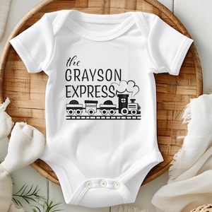Personalized Kids Shirt, Train Birthday Shirt, Kids Train Shirt, Engine Toddler Shirt, Summer Kids Shirt For Kids, Newborn Onesie®