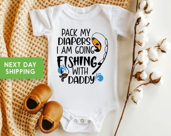 Body bébé pêcheur, Body bébé pêcheur, Tenue de pêche amusante pour papa