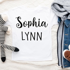 Personalized Girl Name Shirt, Custom Girl Tee, Custom Boy Tee, Personalized Kids Shirt, Boho Girls Name Kids Shirt, Custom Name Boy Girl Tee