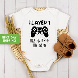 Speler 1 heeft deelgenomen aan het spel Onesie® grappige zwangerschapsonthulling, babyaankondiging, baby rompertje® grappige baby romper® schattige babyromper