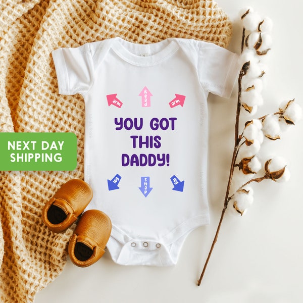 You Got This Daddy Onesie®, First Time Dad Gift, Daddy Announcement, Dad Onesie®, Father's Day Gift, Baby Announcement, Baby Shower Gift