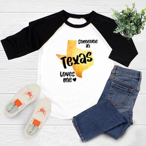 Someone In Texas Loves Me Shirt, Kids Shirt, Toddler Gift, Kids Boy Shirt,  Kids Girl Gift,  Unique Kids Shirt