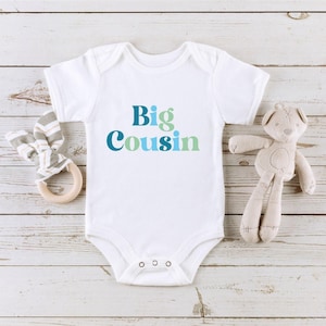 Big Cousin Onesie®, Big Cousin Announcement Onesie®, Big Cousin Bodysuit, Big Cousin To Be, Pregnancy Reveal Onesie®