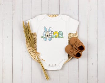 Personalized Baby Boy Easter Onesie®, Boy Name Bunny Onesie®, Baby Name Easter Onesie®, Easter Bunny Name Onesie®, Baby Boy Easter Onesie®