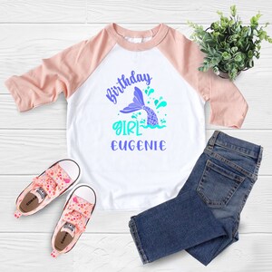 Mermaid Birthday Shirt, Birthday Mermaid Shirt, Shirt For Girl, Birthday Girl Shirt