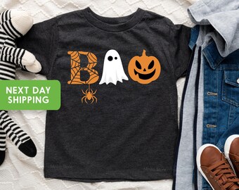 Halloween Boo Shirt, Halloween Ghost Shirt, Halloween Pumpkin Shirt, Kids Halloween Shirts, Spider Halloween Shirt, Toddler Halloween Shirts