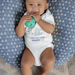 Math Skills Loading Onesie®, Periodic Table, Funny Baby Onesie®, Math Baby Bodysuit, Nerd Baby Onesie®, Math Skill Kids Shirt image 7
