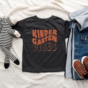 School Shirt, First Day of School Shirt, Kindergarten Vibes, Back to School Shirt, Boys School, Groovy, Kindergarten Shirt