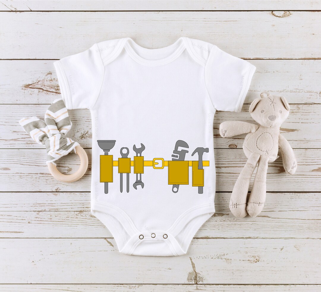 Tool Belt Onesie® Tool Belt Baby Carpenter Baby Construction Etsy