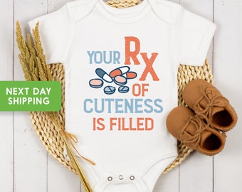 Pharmacist Onesie® Doctor Baby Shower, RX Onesie® Medical Onesie® Baby On The Way, Pharmacist Baby Shower, Doctor Baby Gift