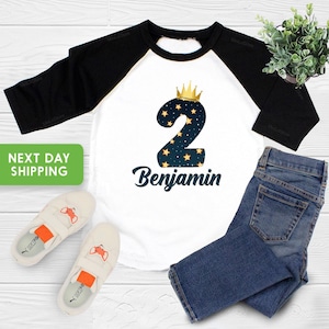 Personalized 2 Birthday T-shirts, Two Birthday Keepsake T-shirt, Personalized Birthday Gift, Boys Birthday T-shirt, Second Birthday T-shirt