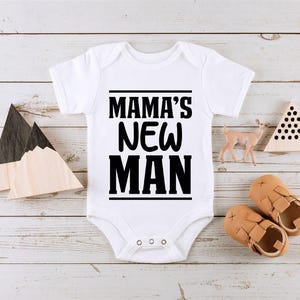 Mama&#39;s Boy Onesie®, For Boy Mamas New Man Baby Onesie®, For Newborn Boy, Boy Baby Clothes, From New Mom,For Mother&#39;s Day, For Newborn