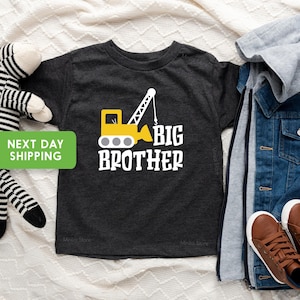 Big Brother Kids Tshirt, Big Brother Raglan, Brother Baseball Tee, Construction Brother Shirt, Brother Announcement Shirt